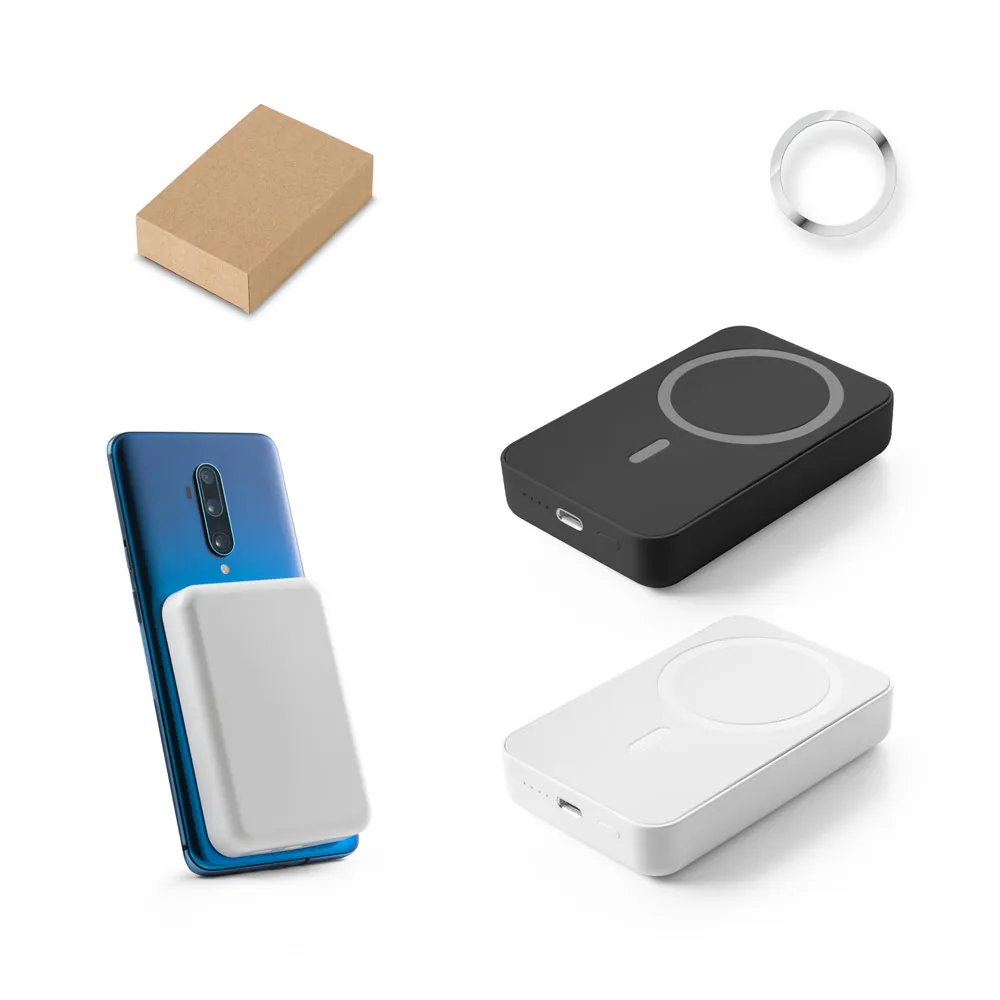 Bateria portátil magnética com carregador por indução super-rápido (10.000 mAh)