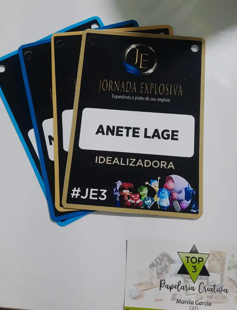 Credenciais 10x14cm glossy 230g só frente