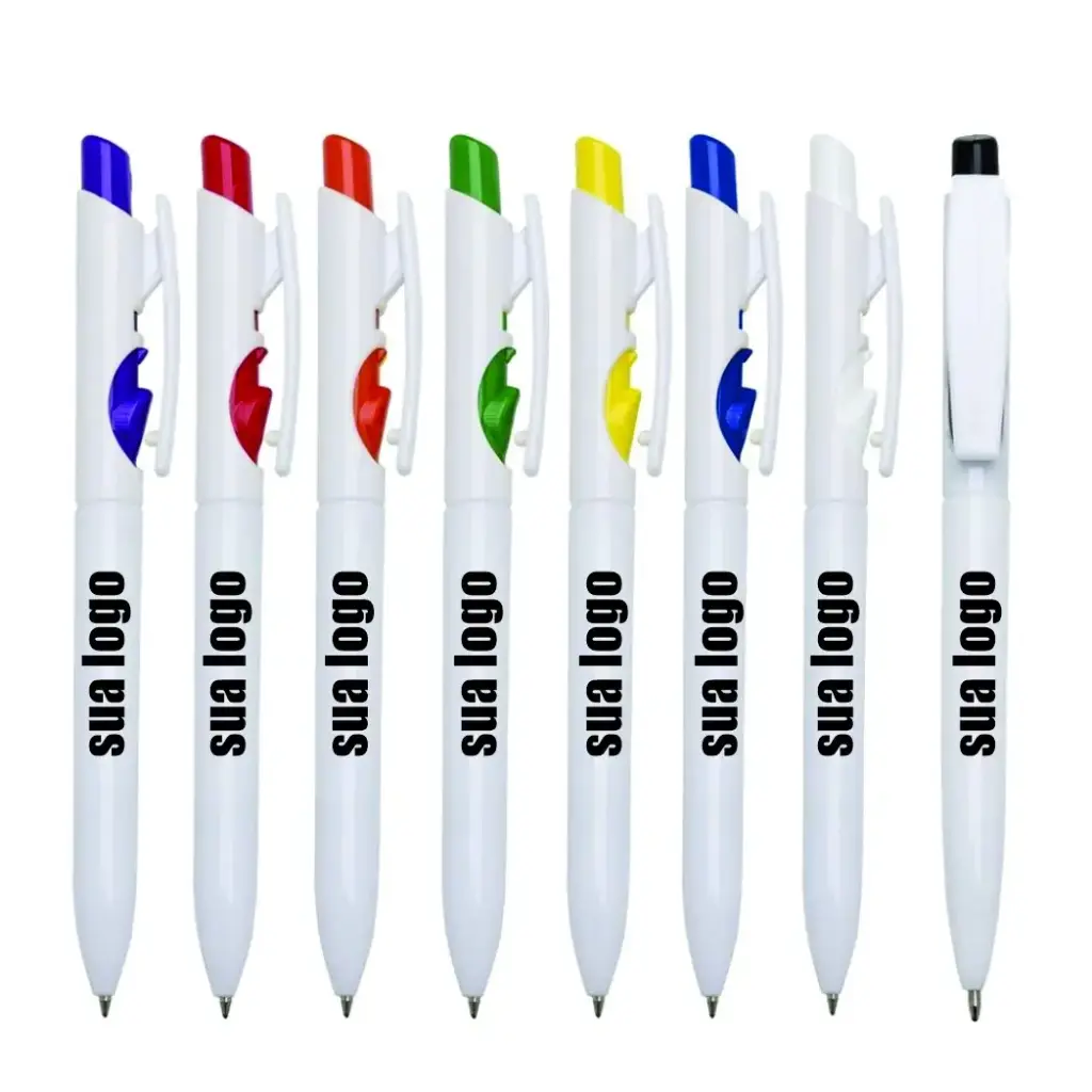 Caneta plástica Leblon personalizada