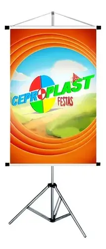 Banner 120x80cm 440g + tripé