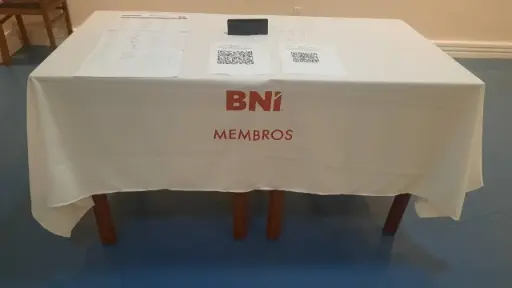 Toalha de mesa evento 2,50x1,40m personalizada