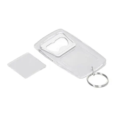 Chaveiro acrílico abridor cristal