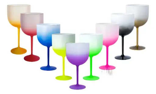 Taça gin 580ml degradê 1 cor personalizada