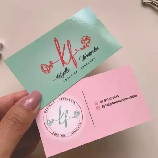 Cartões de visita 250g frente e verso